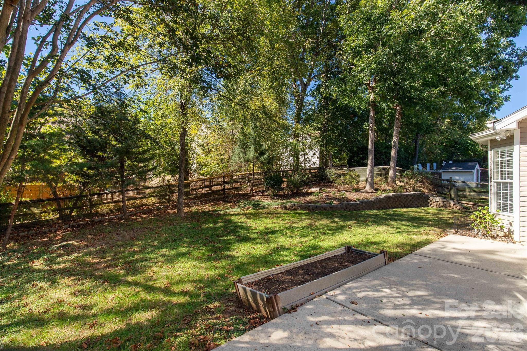 fenced back yard - 3820 Planters Watch Drive, Charlotte