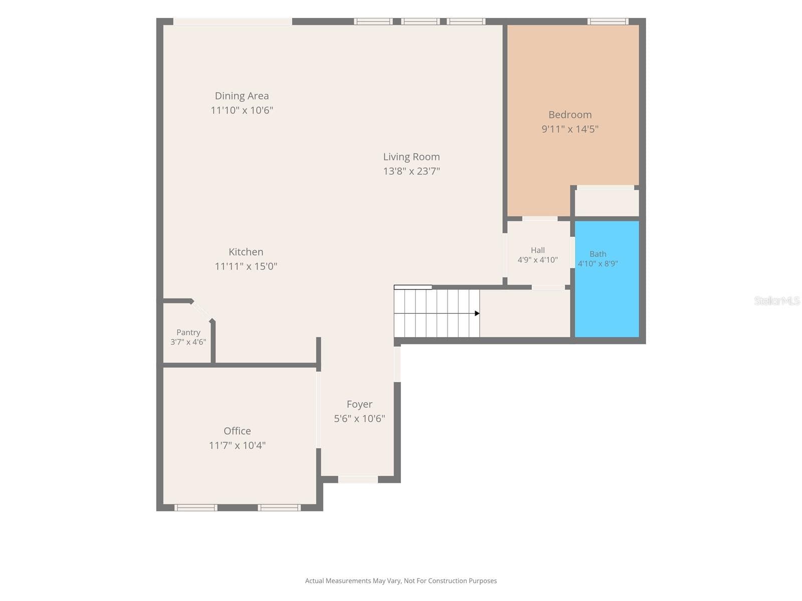 First-floor plan with dimensions - 5126 Jackel Chase Dr, Wimauma - 5126 JACKEL CHASE DR, WIMAUMA