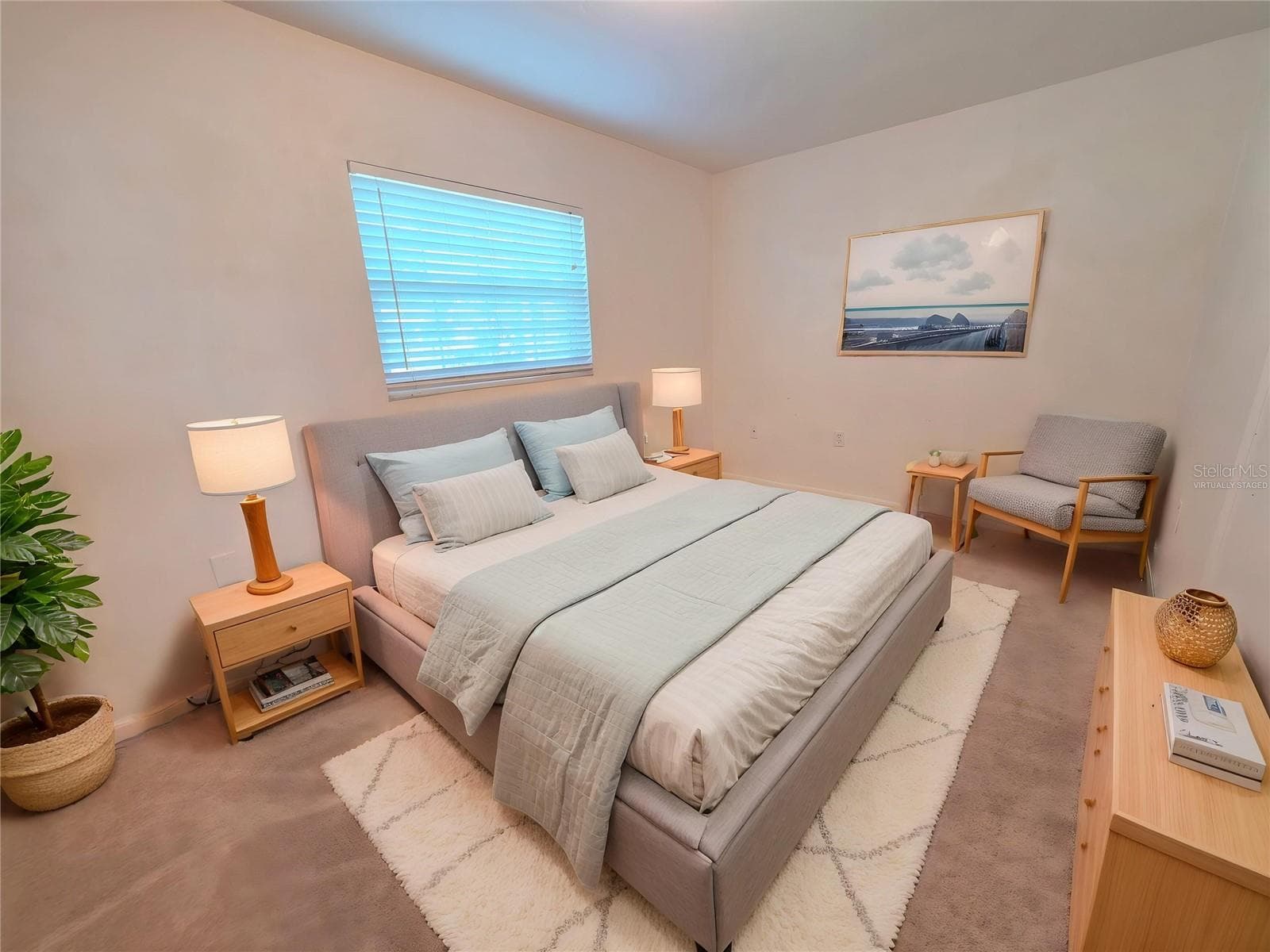 Virtually Staged Primary Bedroom - 8630 FOX HOLLOW DR, PORT RICHEY