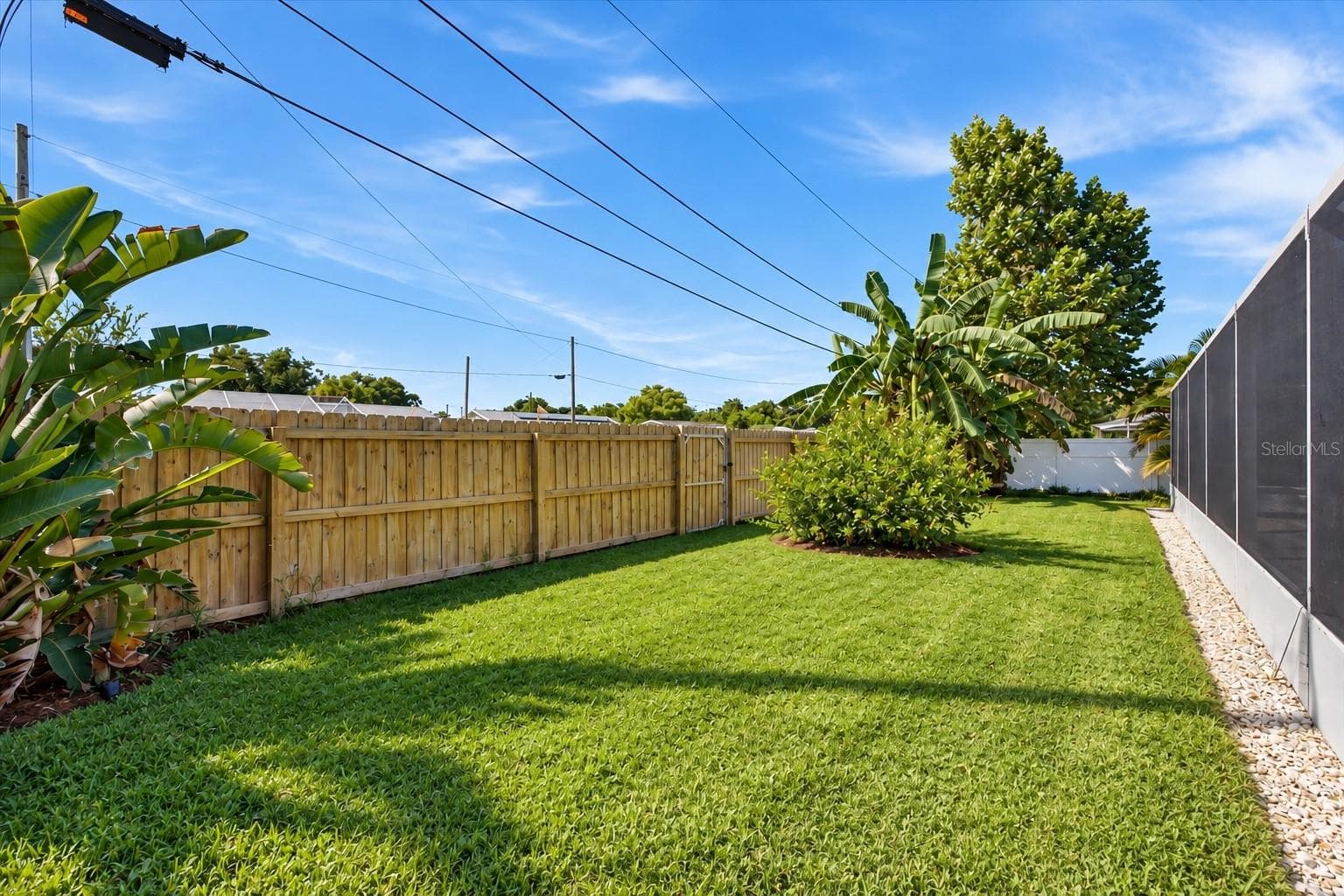 Spacious backyard behind the pool - 5220 90TH TER N, PINELLAS PARK