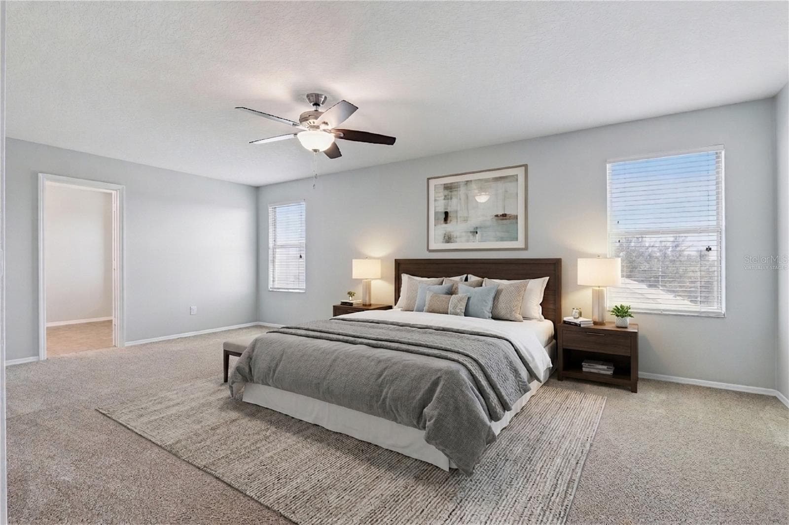 Virtually staged primary suite - 13612 LARANJA ST, CLERMONT