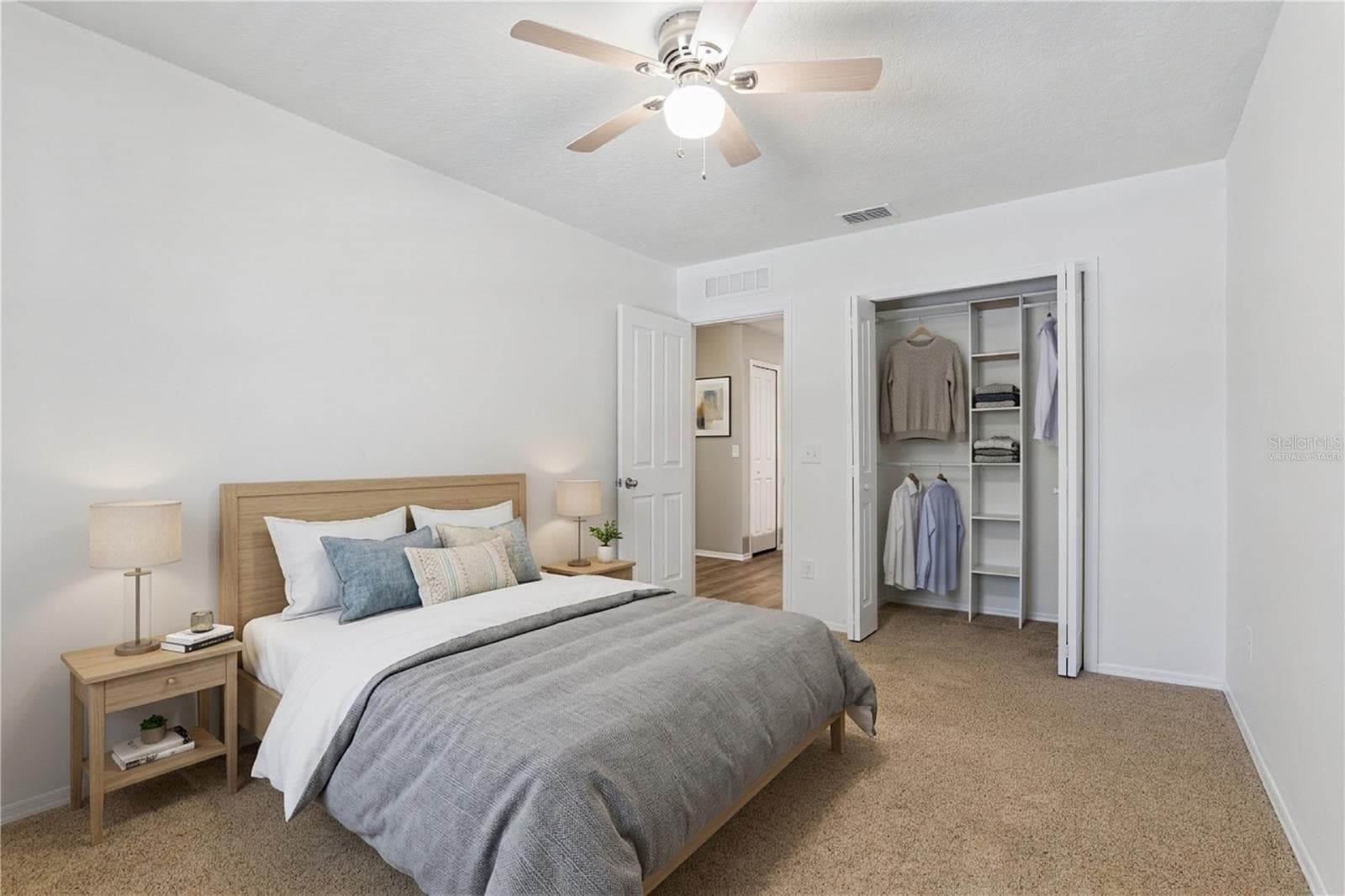 Virtually staged bedroom 3 - 13612 LARANJA ST, CLERMONT