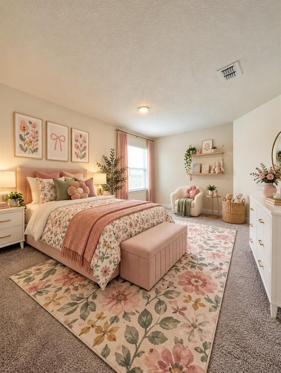 Bedroom 2 Virtually Staged - 952 VINEYARD RIDGE RD, MINNEOLA