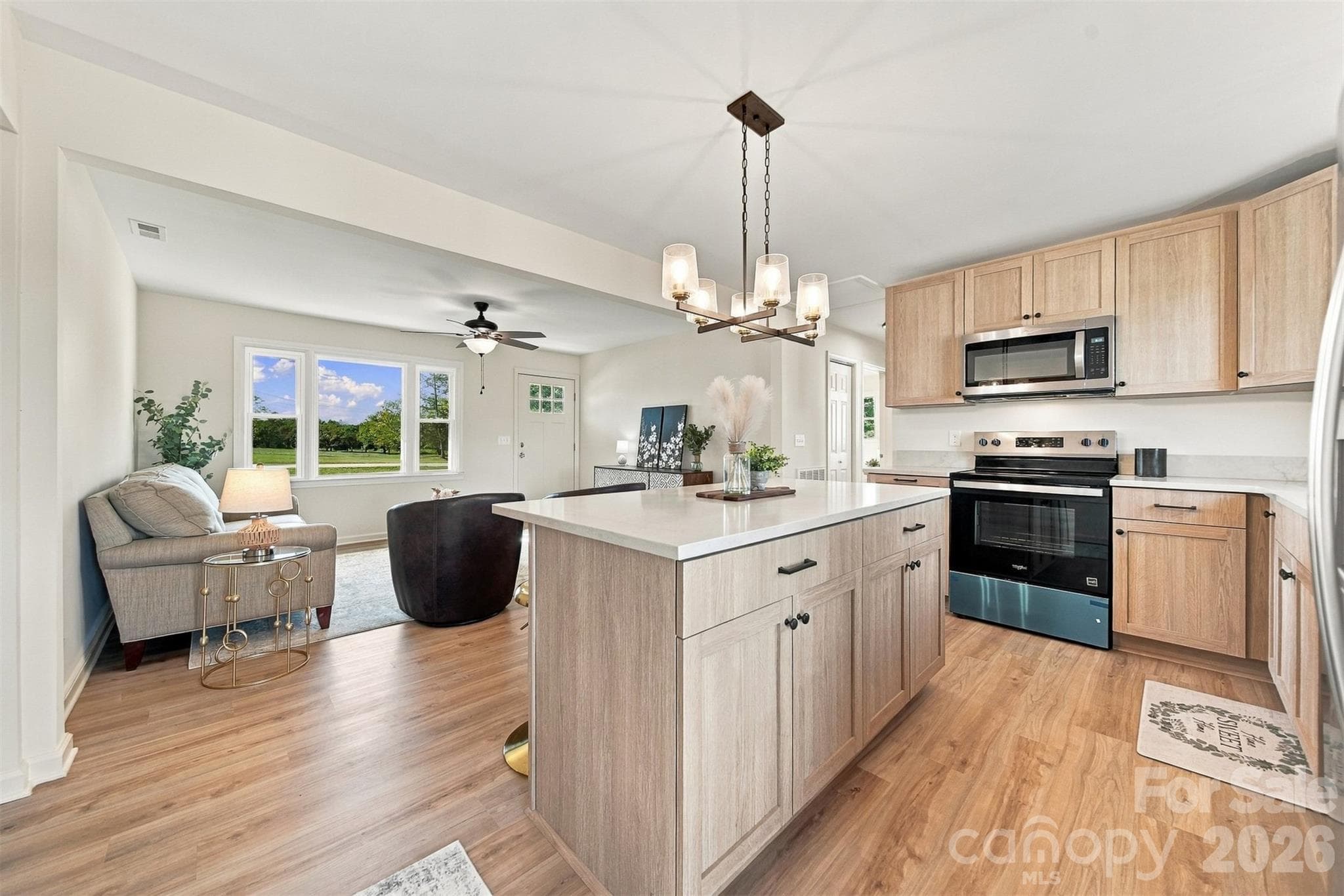 New cabinets and countertops. - 4176 Grace Chapel Road, Granite Falls