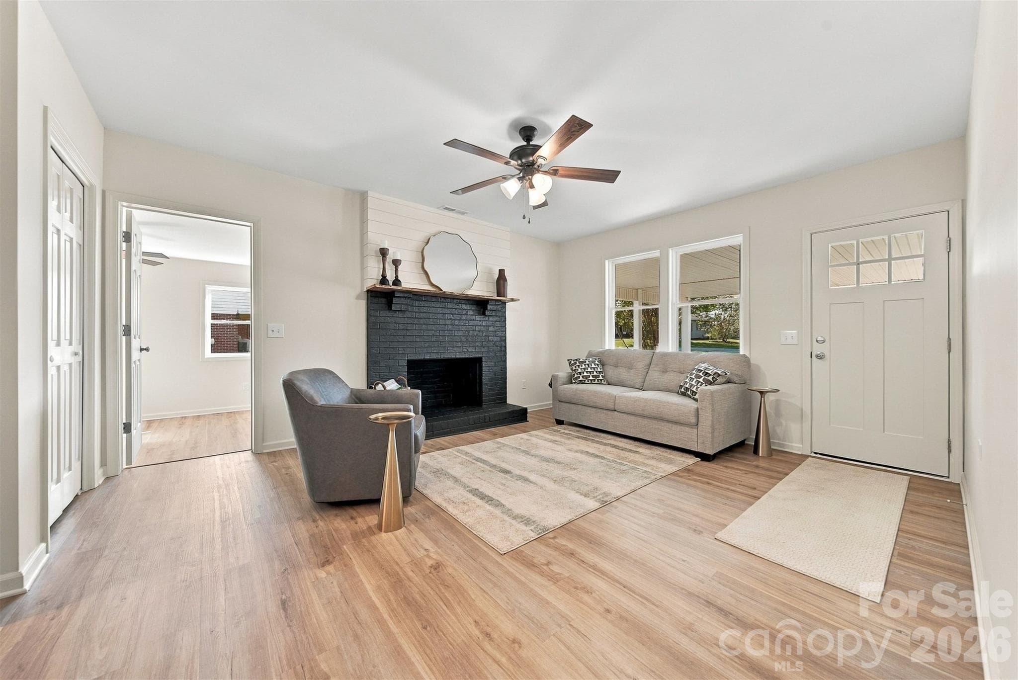 A den is the perfect place to relax and have a second TV viewing area. - 4176 Grace Chapel Road, Granite Falls
