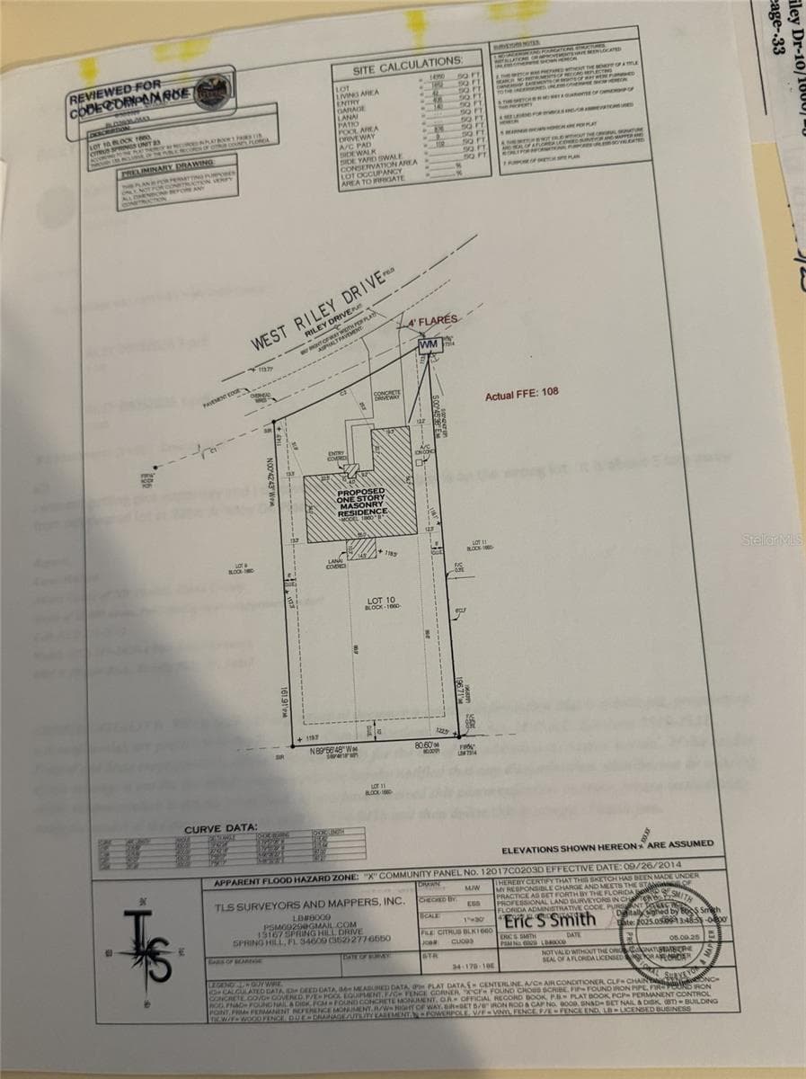 Site Plan - 2204 W RILEY DR, CITRUS SPRINGS