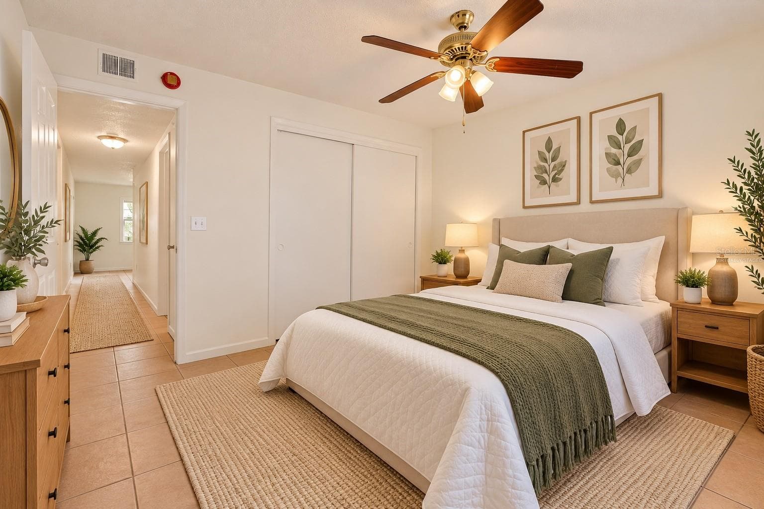 2nd Bedroom virtually staged - 9130 TUDOR DR #M105, TAMPA