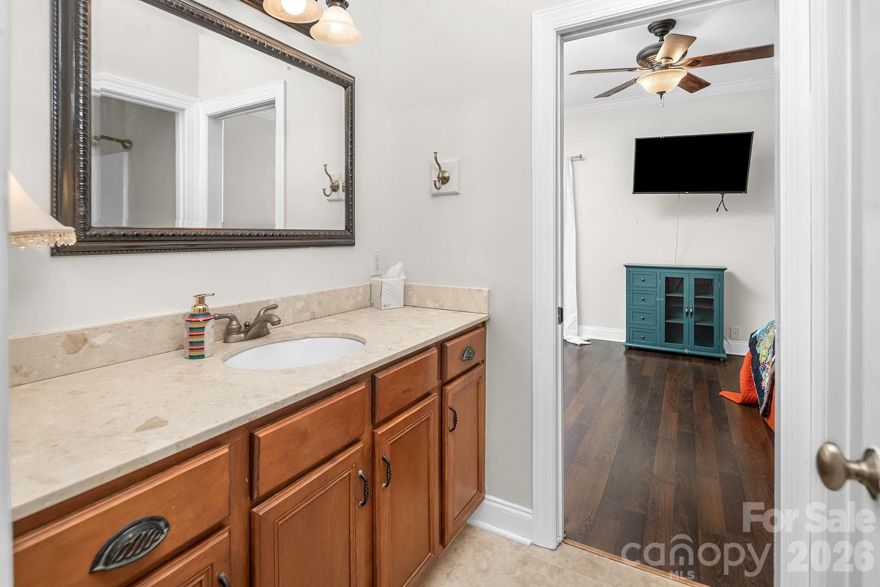 Full Guest Bathroom on Main Floor - 5050 Shady Meadow Lane, Denver