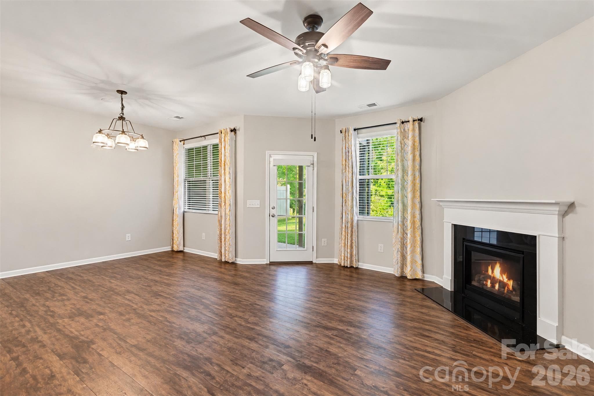 Living Room -Fireplace digtially enhanced - 306 Ascot Run Way, Fort Mill