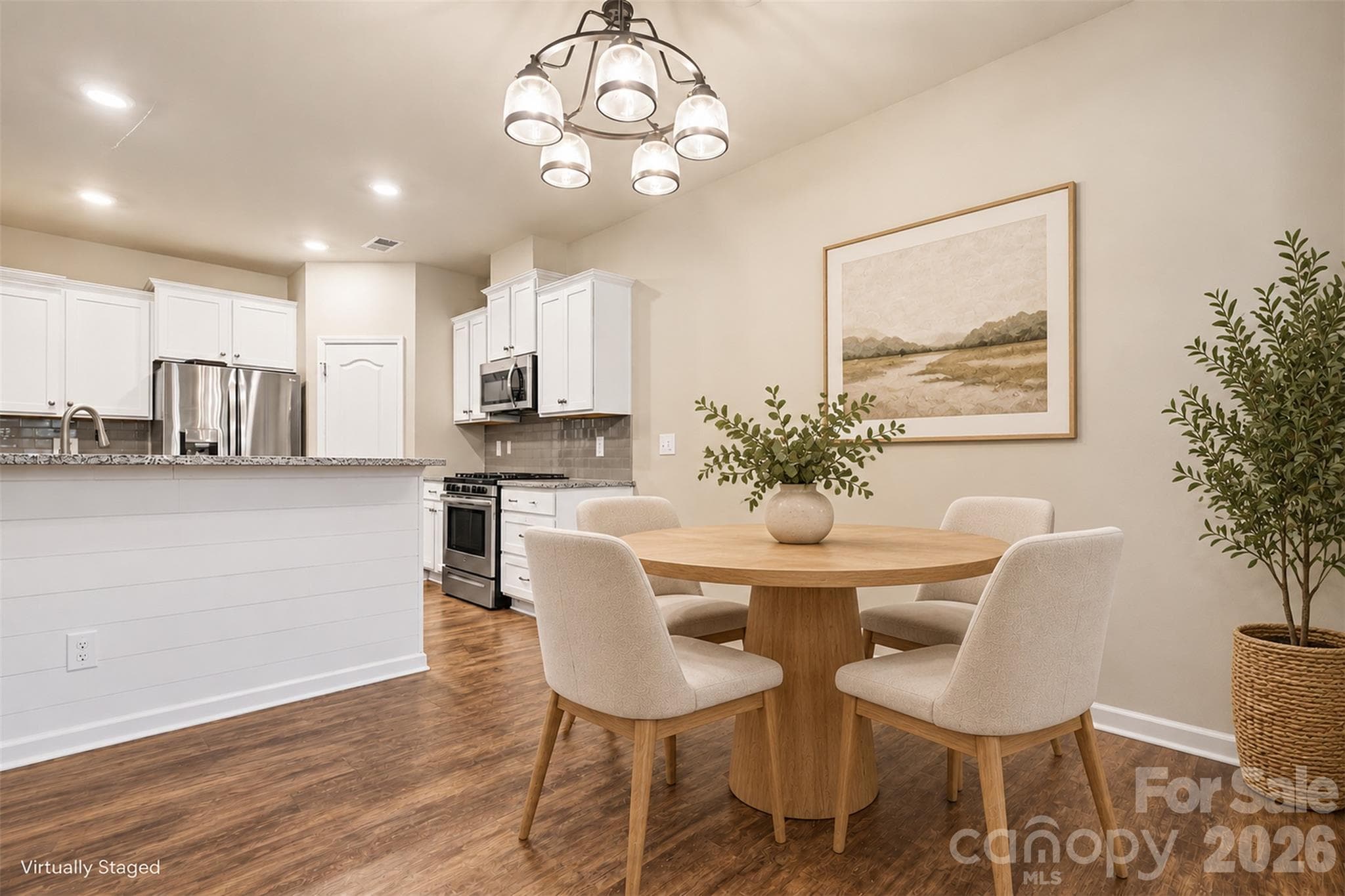 Dining Area- Virtually Staged - 306 Ascot Run Way, Fort Mill