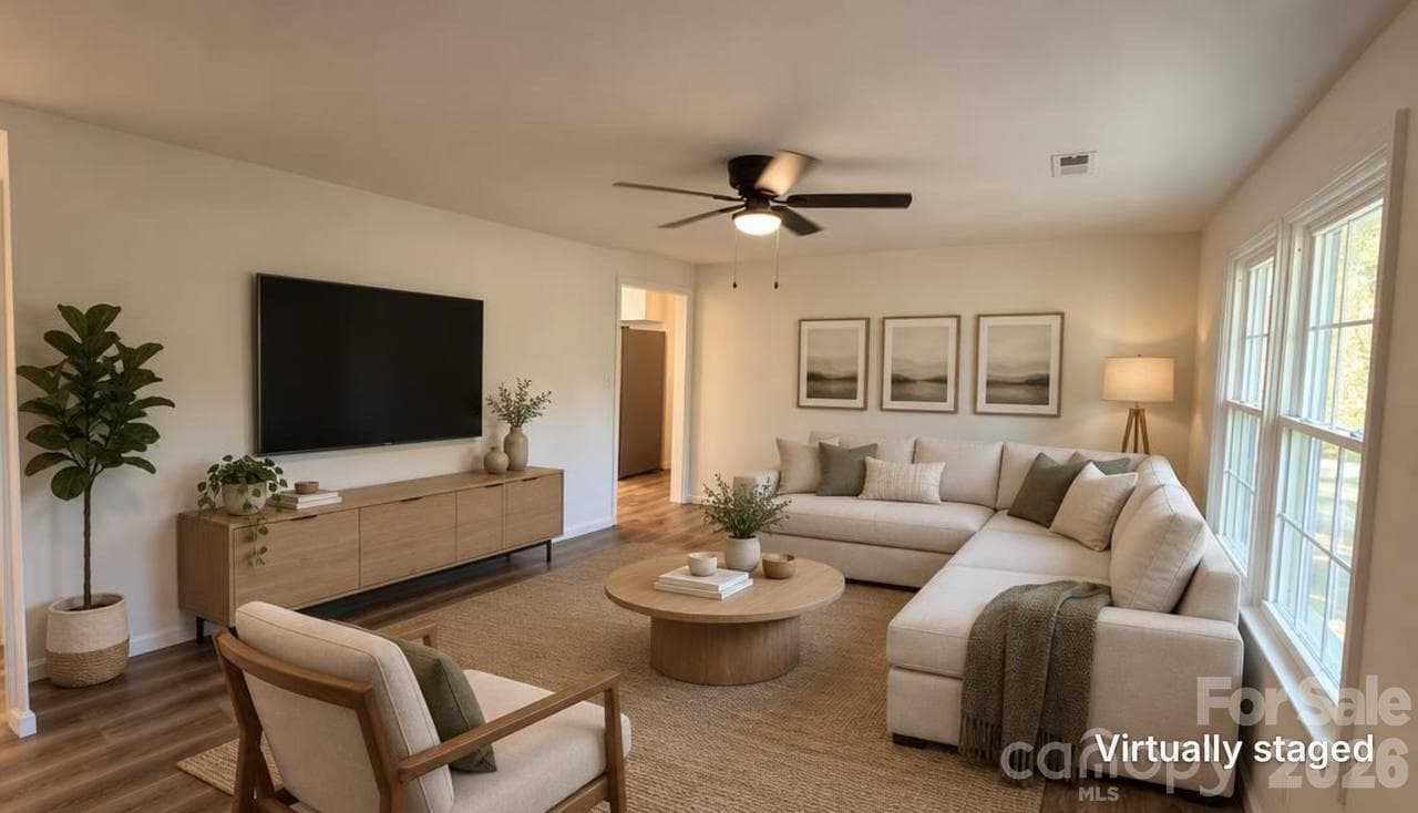 Ai edited living room - 169 8th Avenue SW, Conover