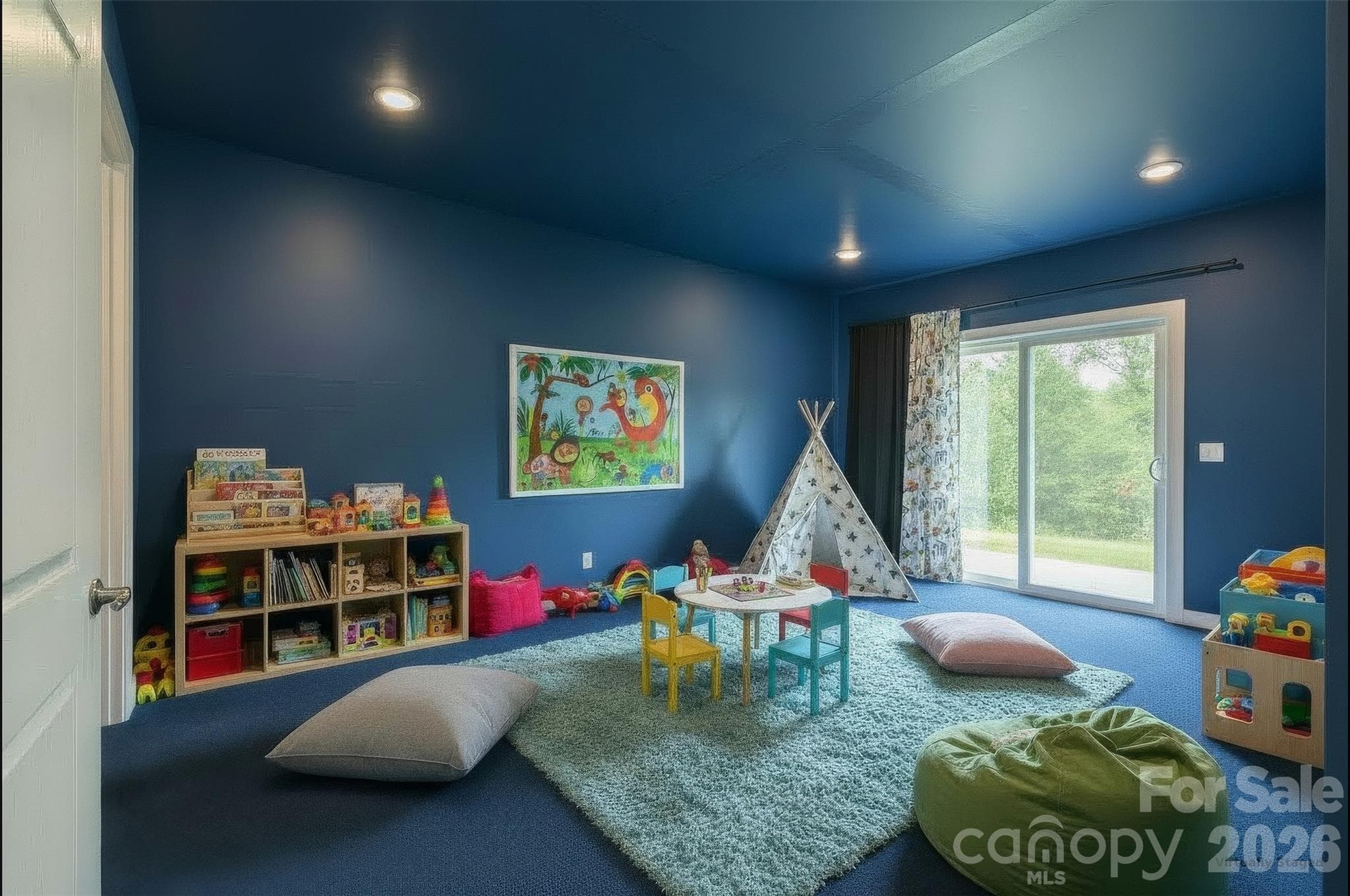 Unfinished basement recreation/media room. - 3741 Stanley Creek Drive, Mount Holly