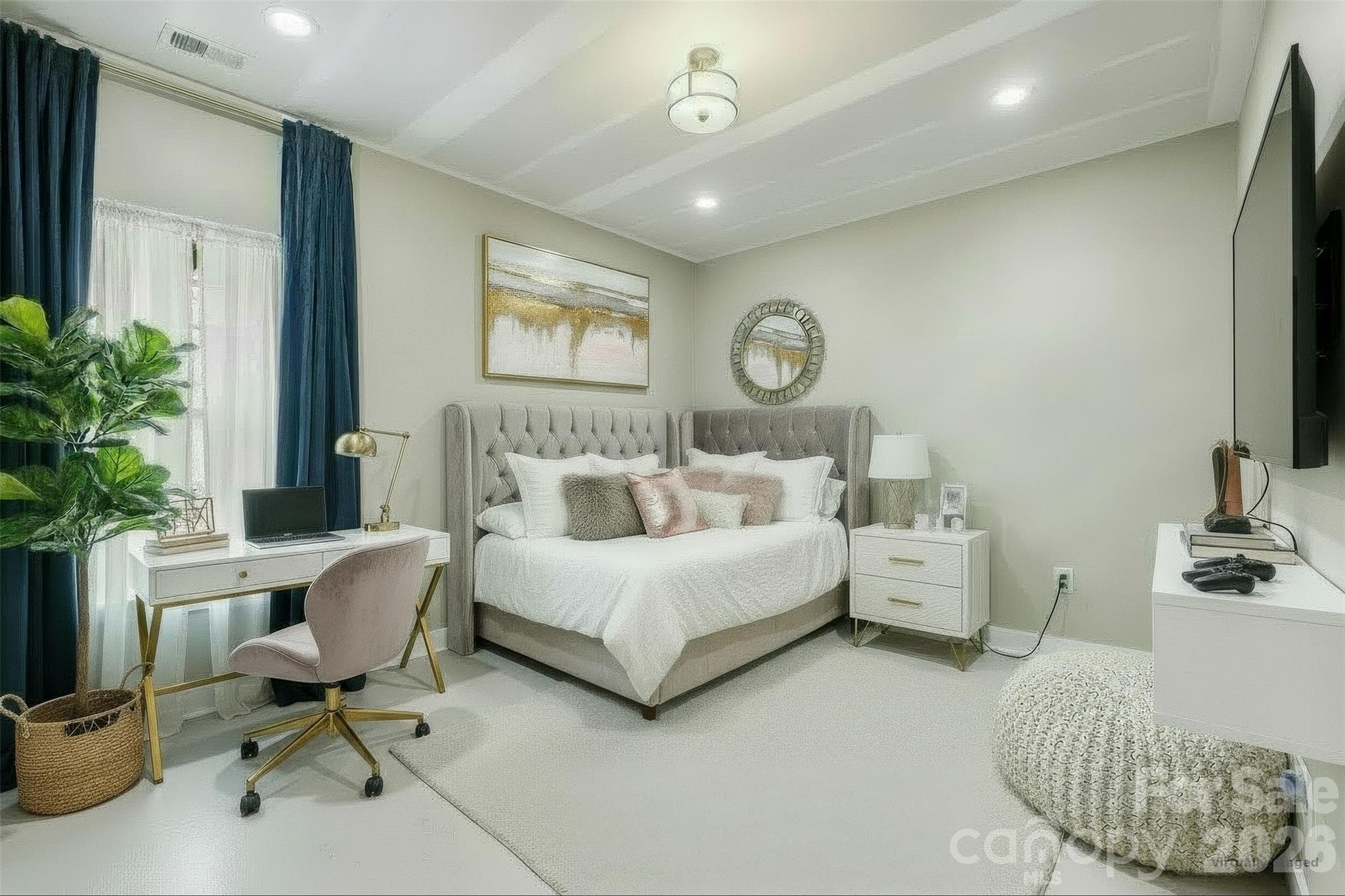 Unfinished bedroom in basement. - 3741 Stanley Creek Drive, Mount Holly