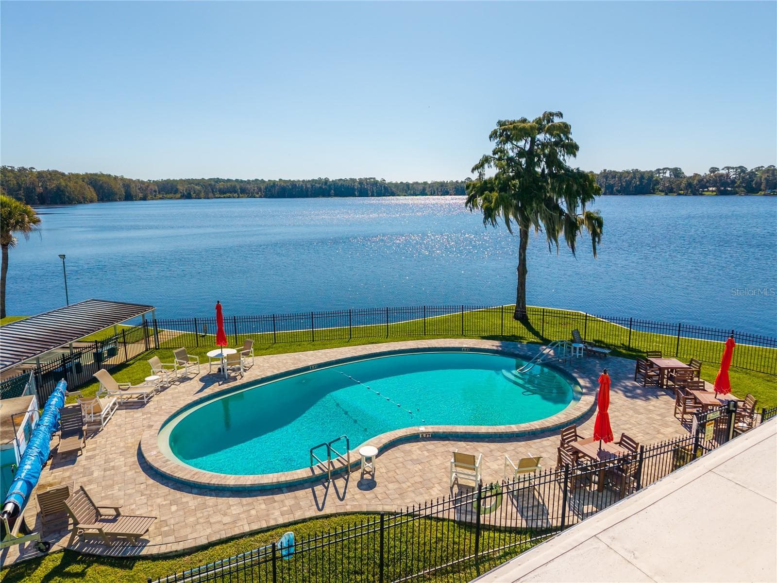 Aerial View of Pool - 130 PINEY RDG, EUSTIS