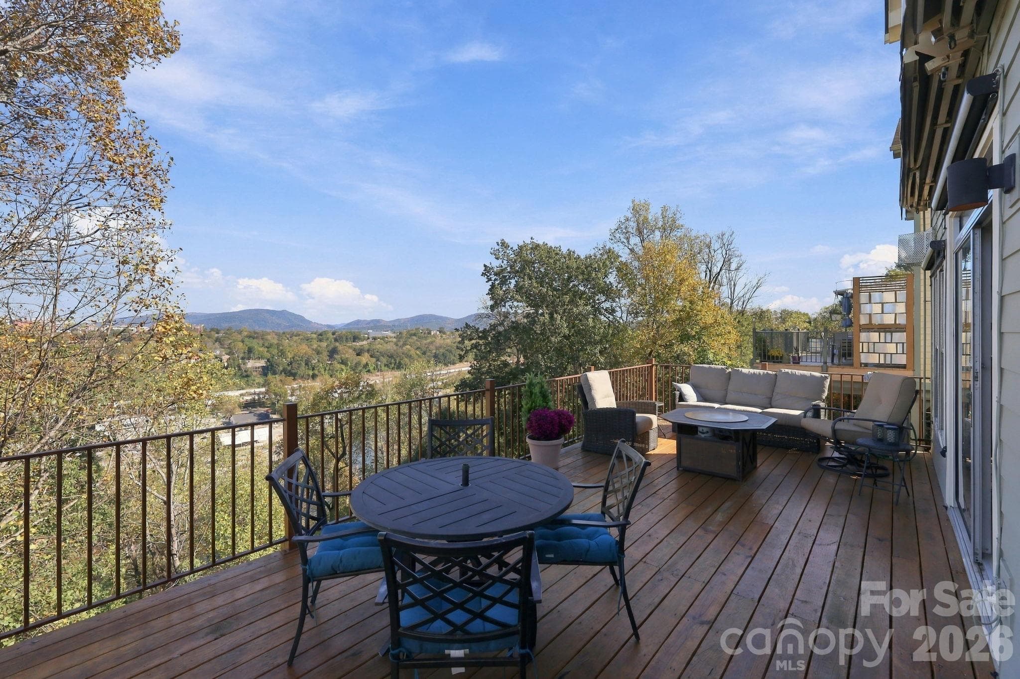 Rear Uncovered Deck Southeasterly Views - 272 Riverview Drive, Asheville