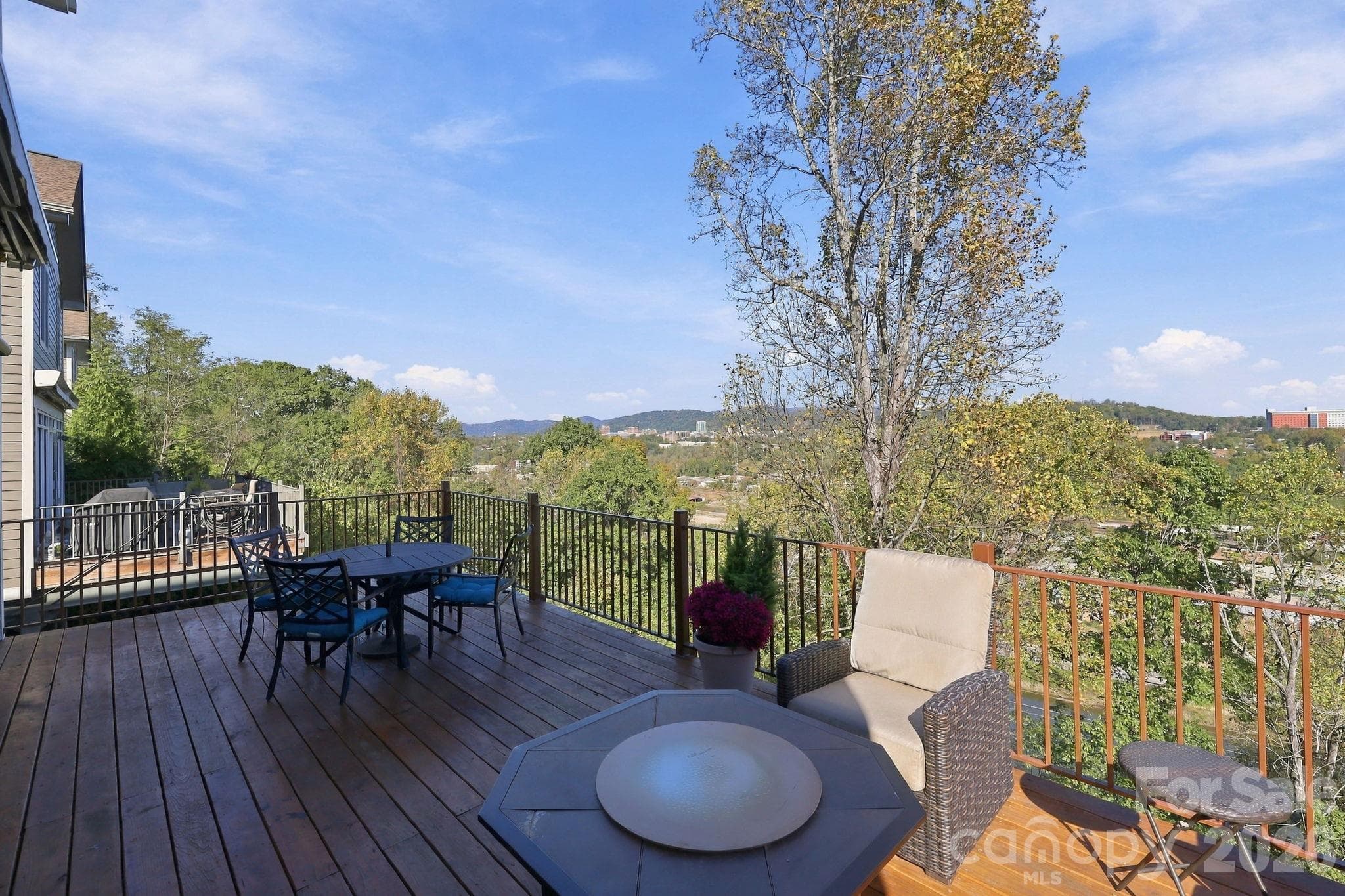 Rear Uncovered Deck Northeasterly Views - 272 Riverview Drive, Asheville