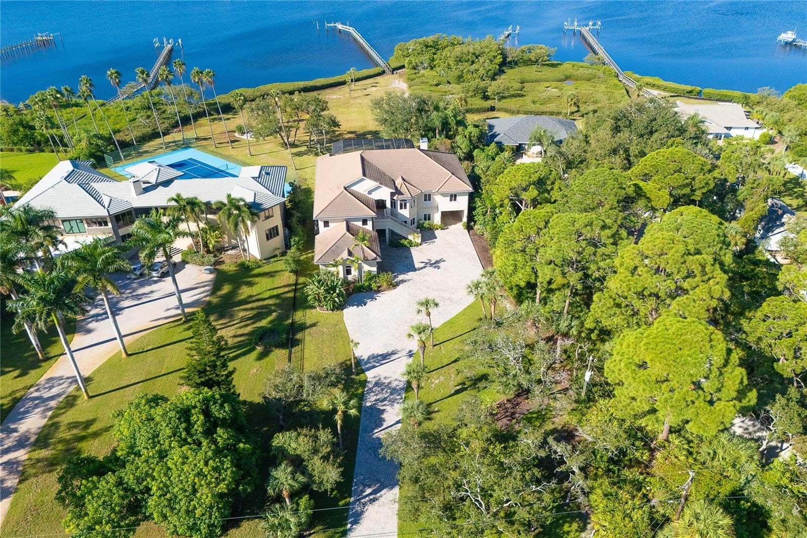 1930 Bayshore Drive is situated on approximately 1.41 acres overlooking Lemon Bay - 1930 BAYSHORE DR, ENGLEWOOD