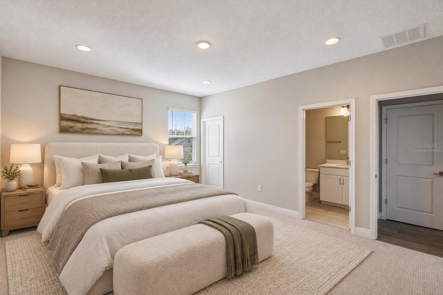 Virtually Staged Bedroom 5 off second floor bonus room. - 4417 LIONS GATE AVE, CLERMONT