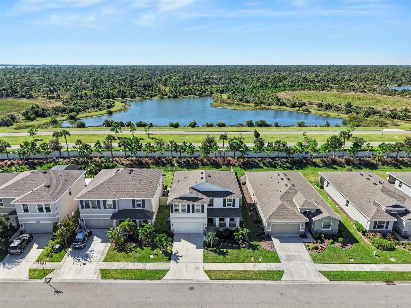 Pond views from upstairs - 5731 WOODLAND SAGE DR, SARASOTA