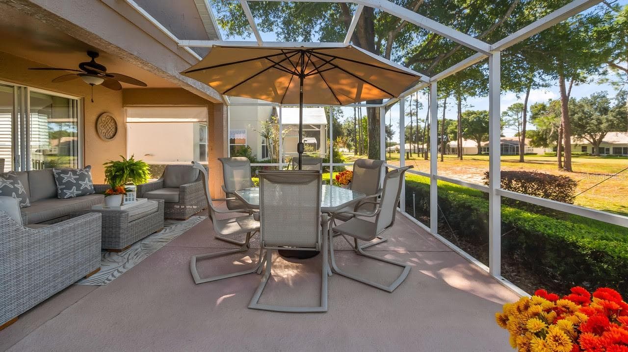 Eating Area Overlooking the Lanai - 3720 DOUNE WAY, CLERMONT