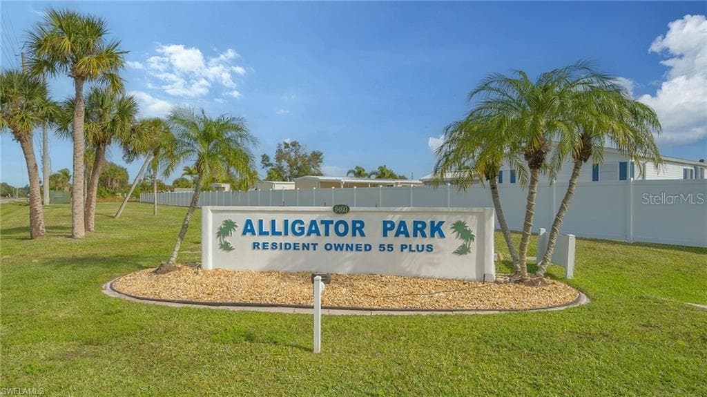 Entrance to Alligator Park - 1329 TROUT, PUNTA GORDA