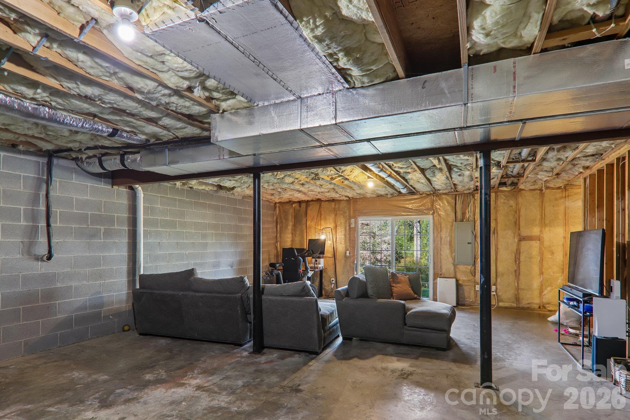 unfinished basement- so much potential! - 12 Grassy Meadow Drive, Candler