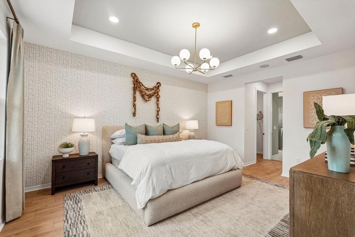 Primary Bedroom-Pictures are of Model Home for representational purposes only. - 24520 SW KINGSWAY CIR, LAKE SUZY