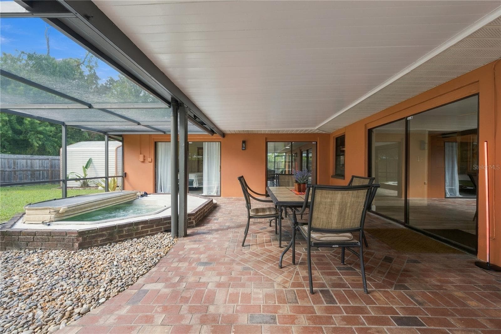 69. Brick Pavers are Perfect for This Extremely Large Lanai.. An Extension of Your Living Space! - 112 PEACOCK CIR, SAFETY HARBOR
