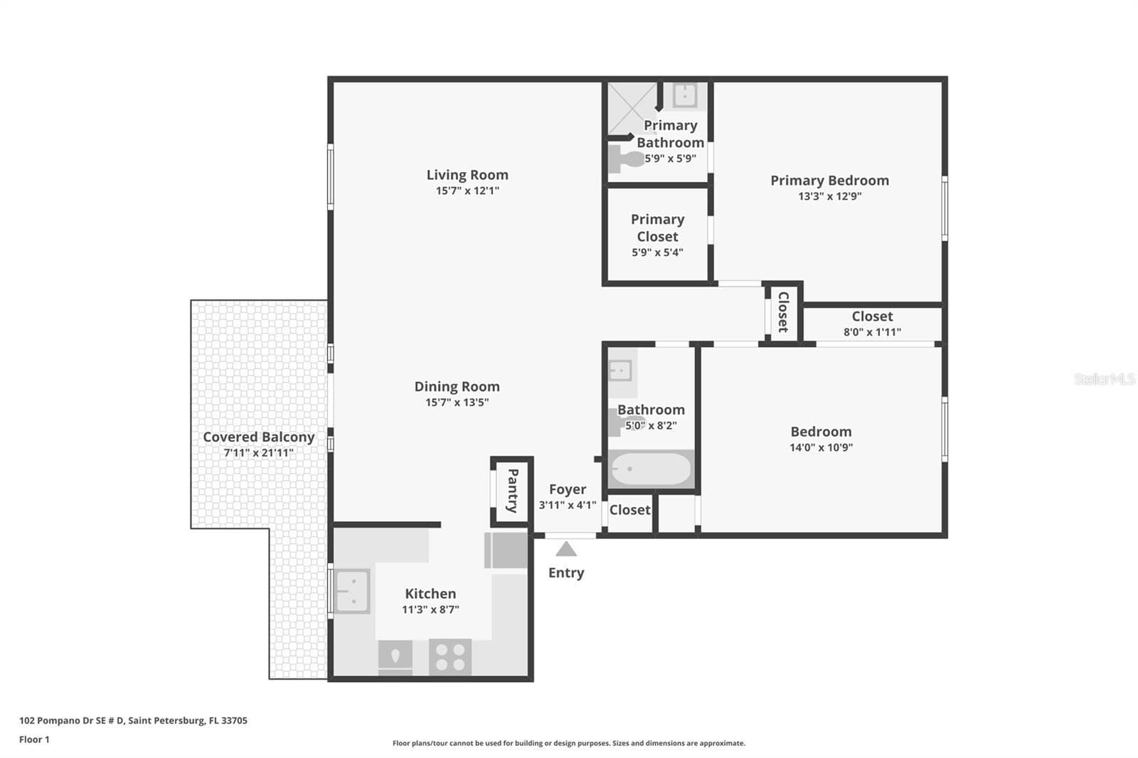 Floor plan - 102 POMPANO DR SE #D, ST PETERSBURG