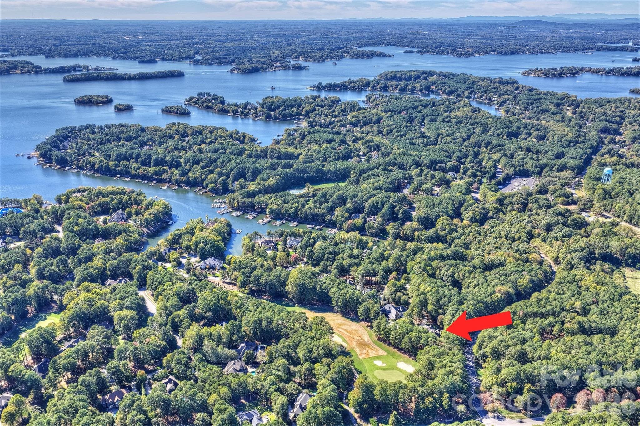 High Aerial View - 134 Wellfleet Lane, Mooresville