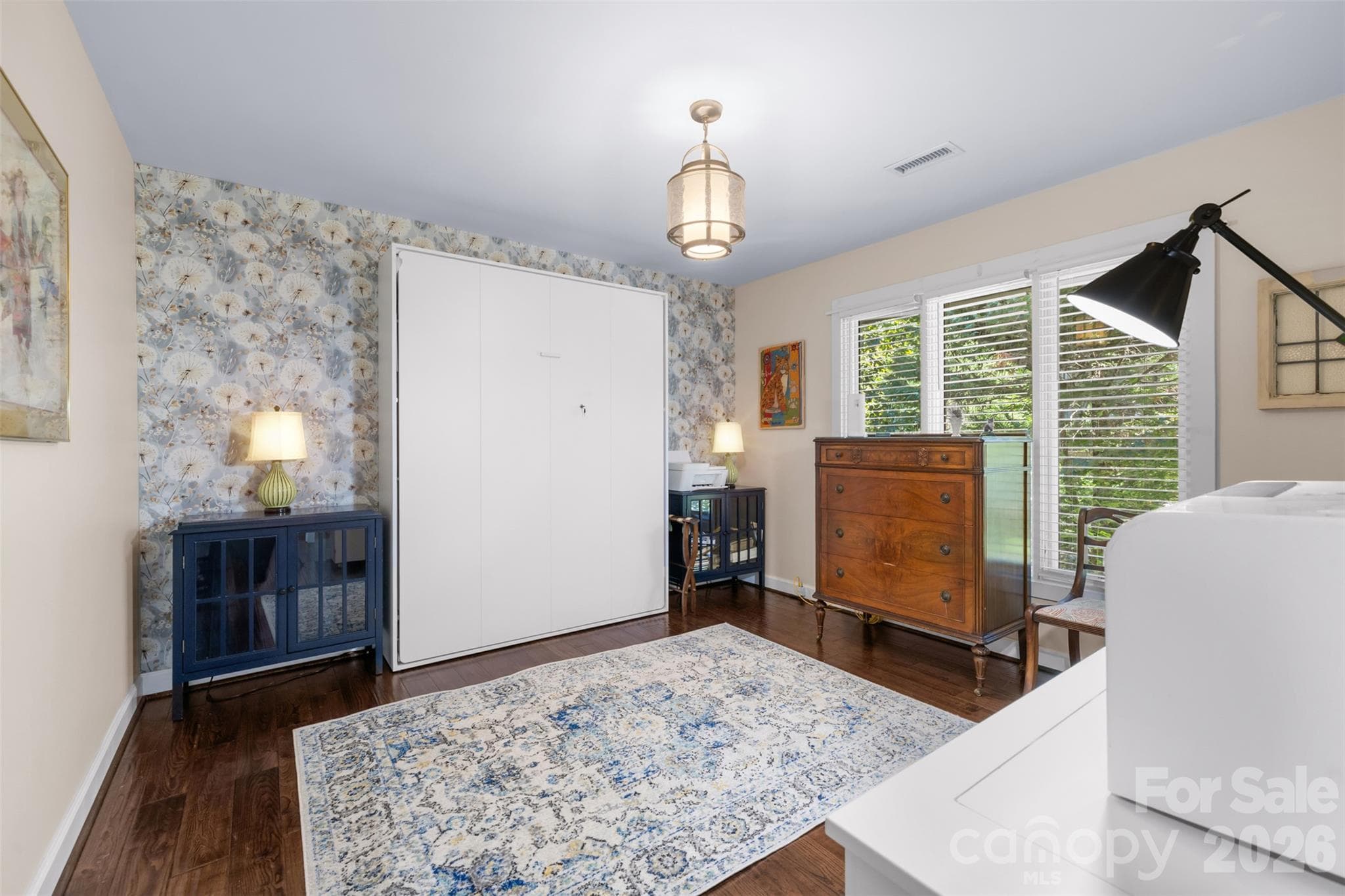 Bedroom 3 on the main with built in, brand new murphy bed - 4 Thornwood Lane, Lake Wylie