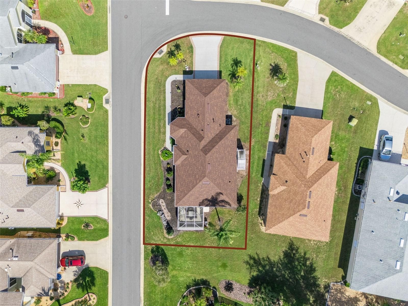 Approximate property boundary - 4900 CANOE CT, TAVARES