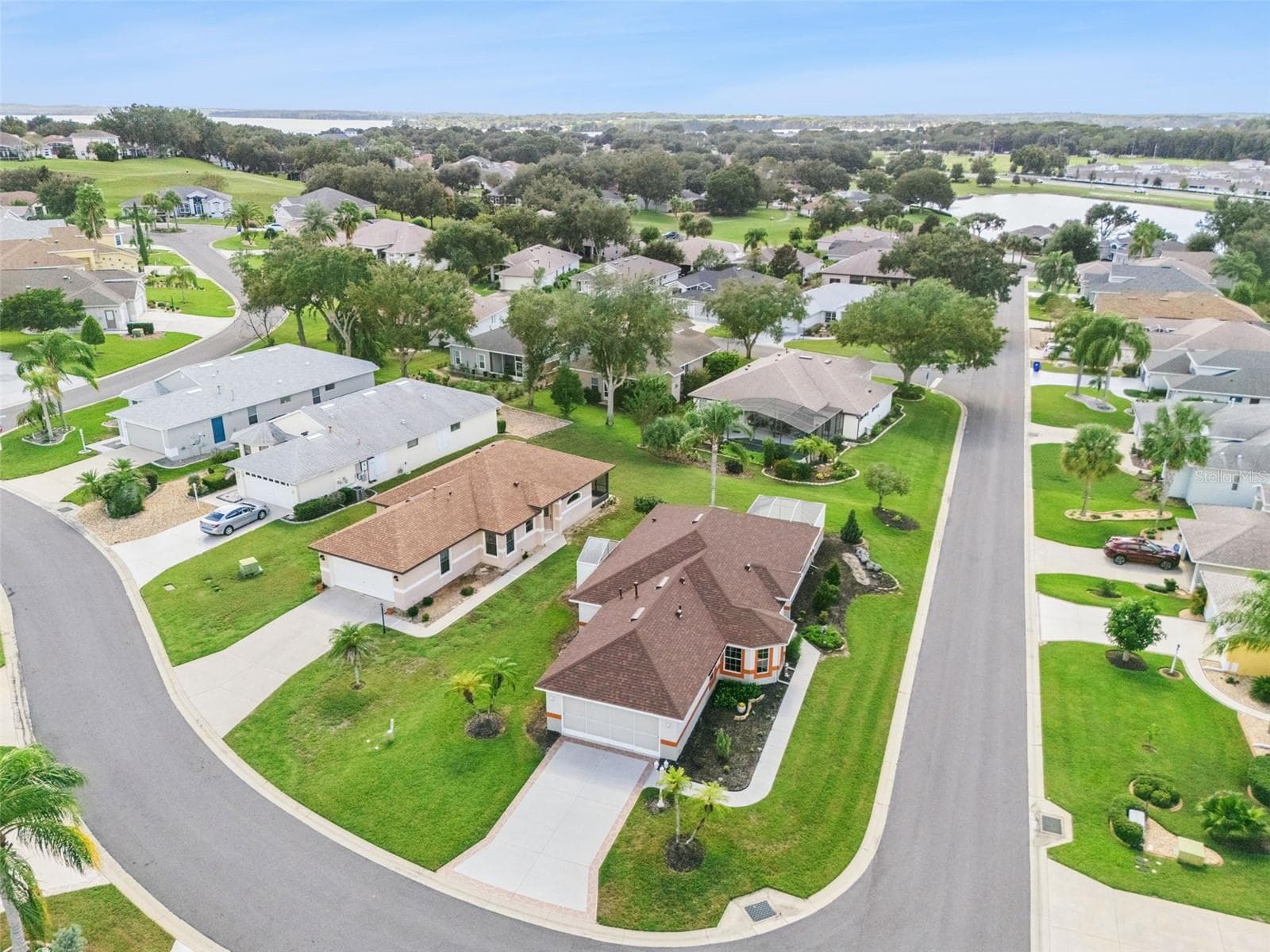 Aerial view from Canoe Ct side. - 4900 CANOE CT, TAVARES