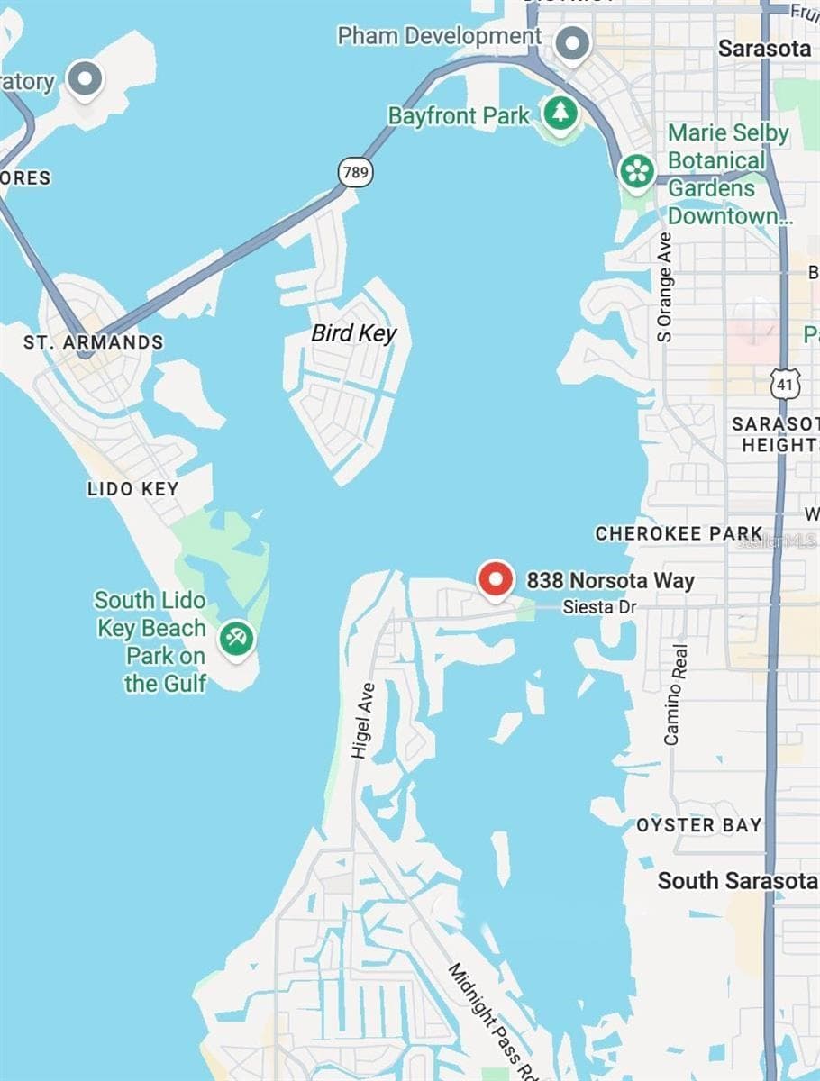 Central location, in a premium North Siesta Key neighborhood. - 838 NORSOTA WAY, SARASOTA