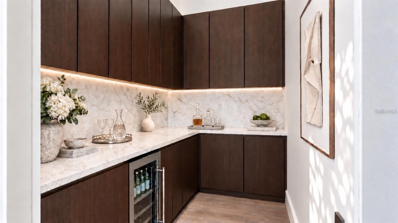 Butlers pantry, with virtual staging. - 838 NORSOTA WAY, SARASOTA
