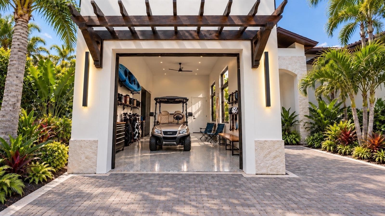 Garage, with virtual staging. - 838 NORSOTA WAY, SARASOTA