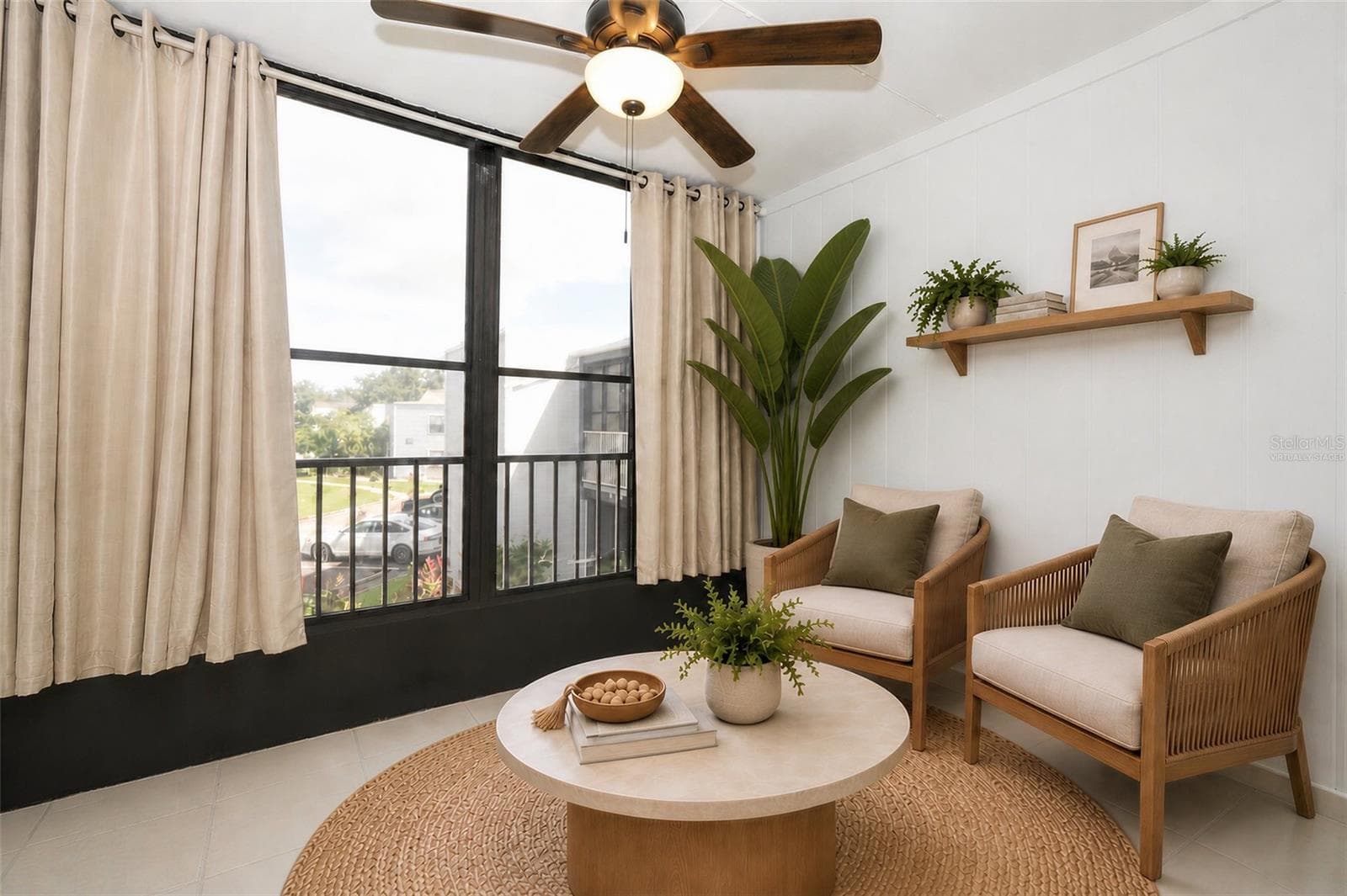 Screened Patio Virtually Staged - 3823 ATRIUM DR #U-7, ORLANDO