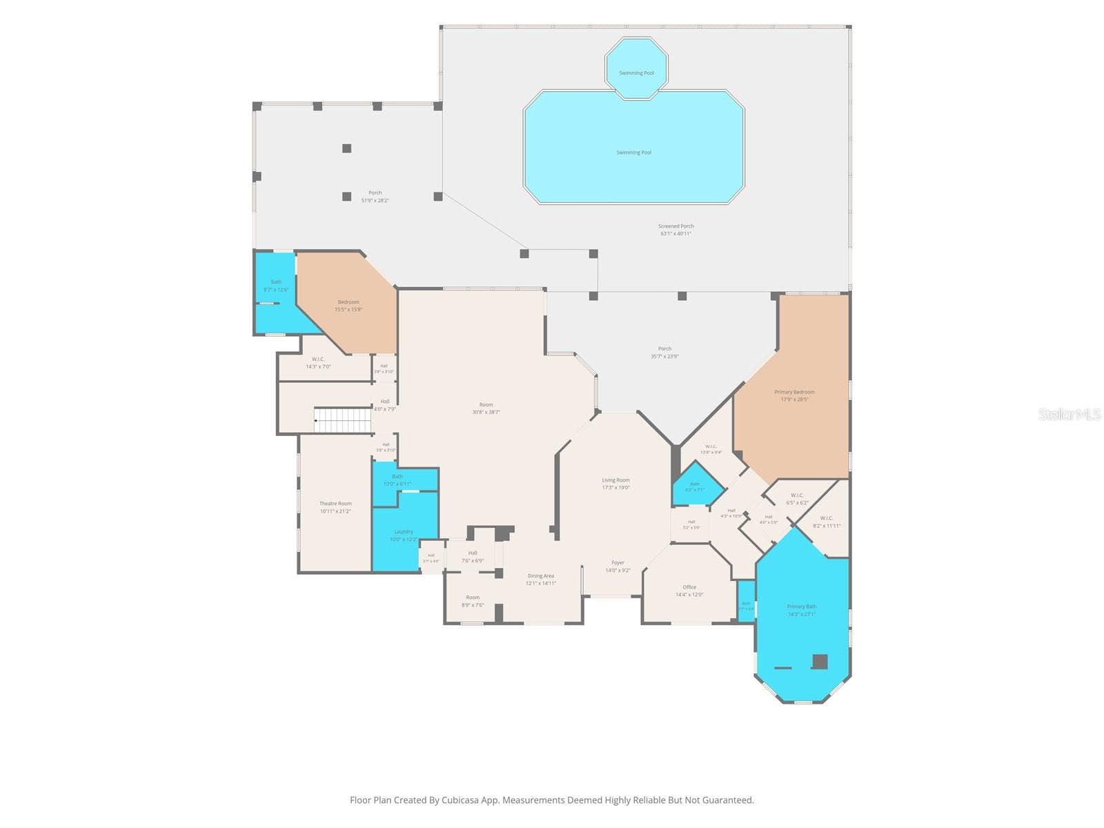 Downstairs Floor Plan - 1450 VIRGINIA LEE CIR, BROOKSVILLE