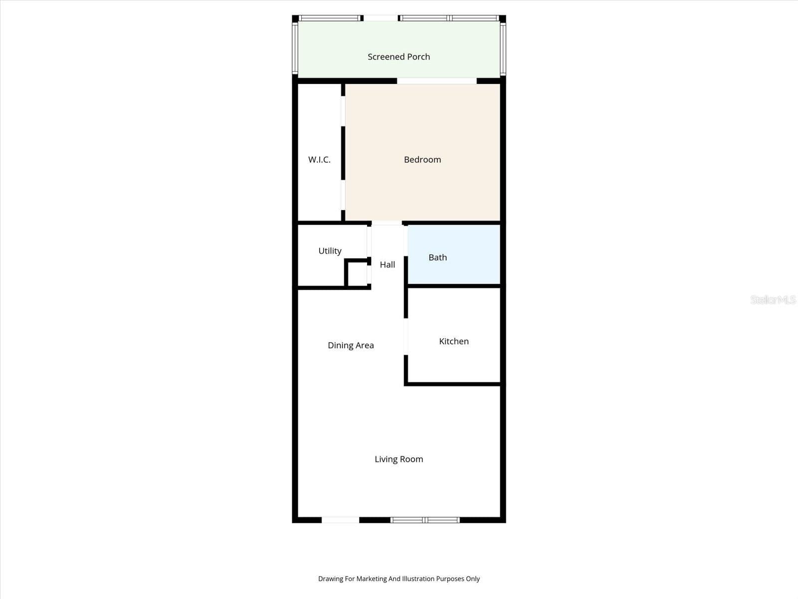 Floor Plan - 9125 TUDOR DR #D109, TAMPA