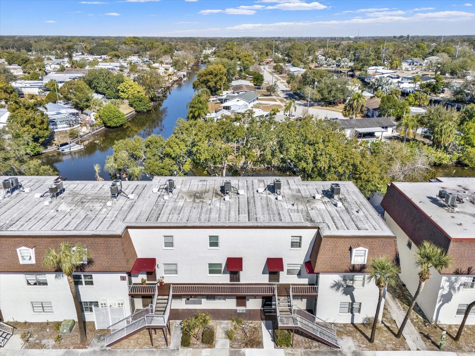 Aerial view front of unit - 9125 TUDOR DR #D109, TAMPA