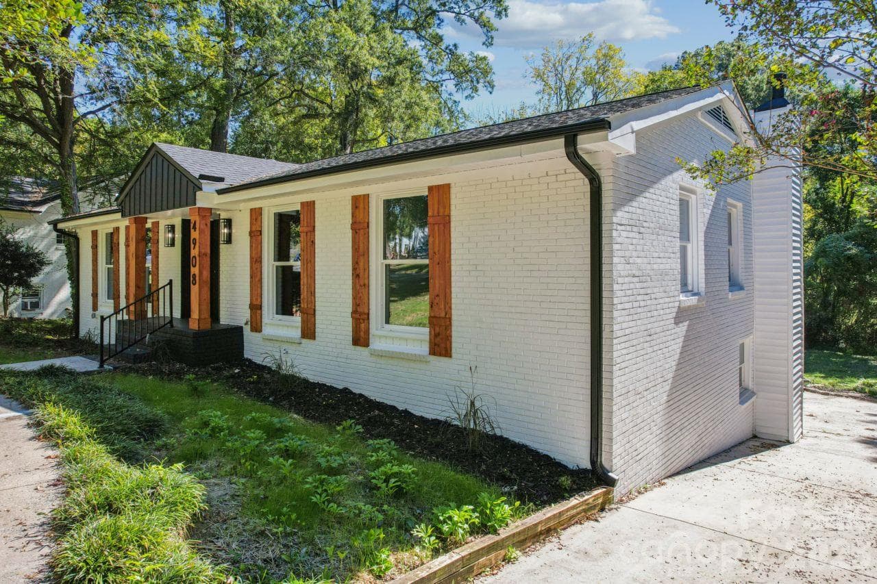 Side of House and Driveway - 4908 Zephyr Lane, Charlotte