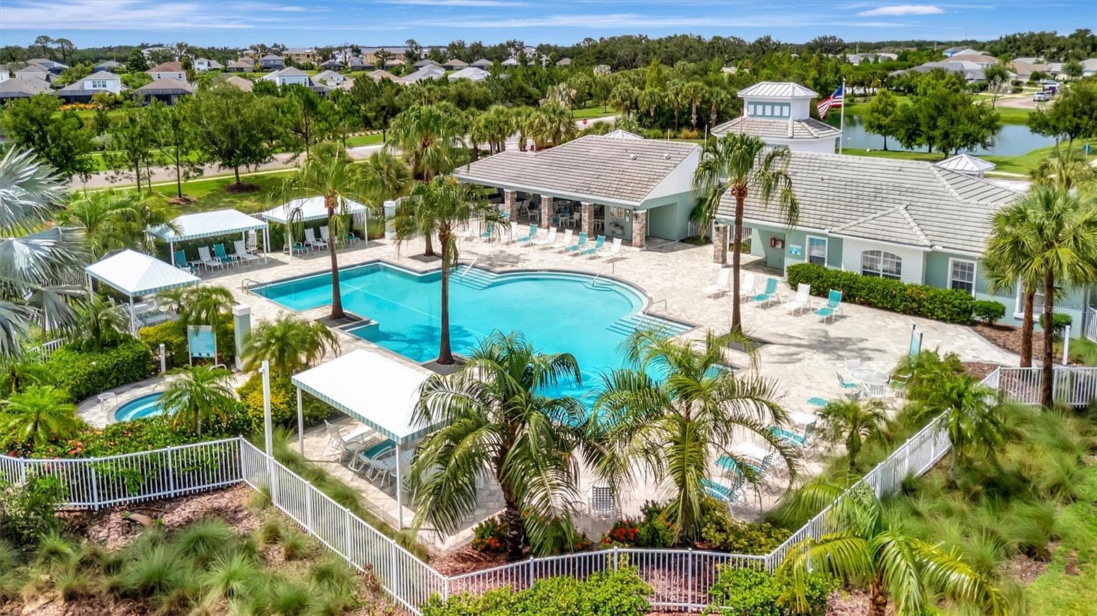 Modern resort style pool - 11115 SAND PINE LN, PARRISH