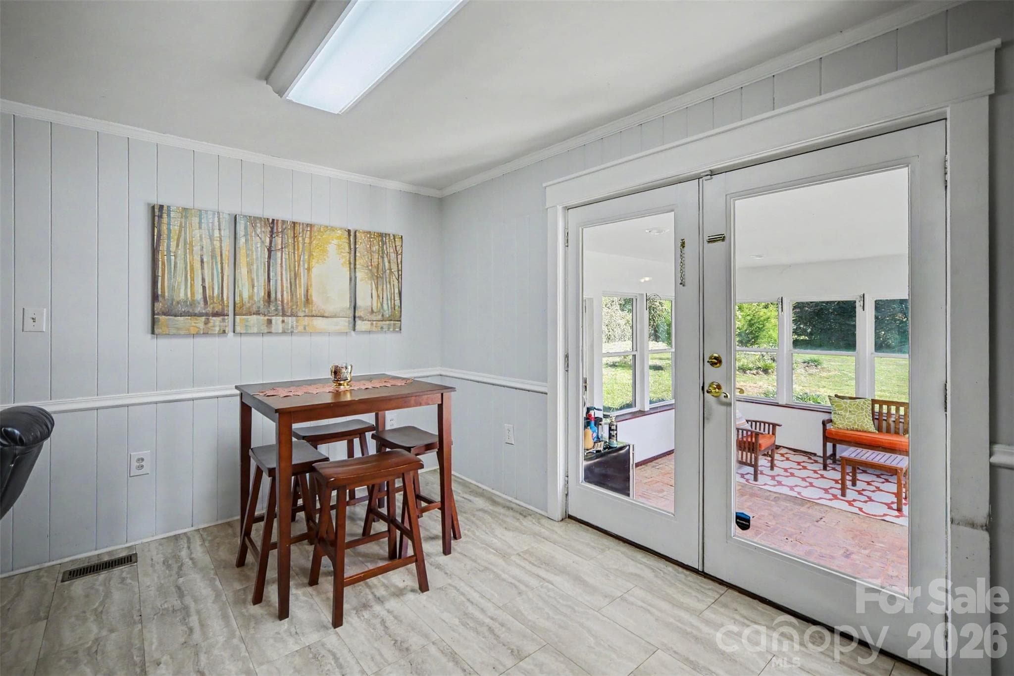 Dining area leads to screened-in porch - 1620 Forest Lake Drive, Rock Hill