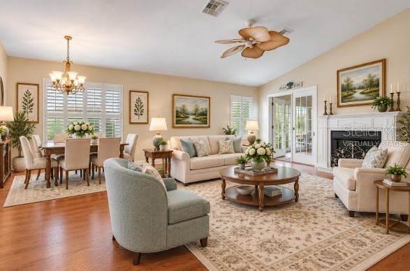 Living/Dining/Great Room -virtually staged - 300 HARTFORD CT, SPRING HILL