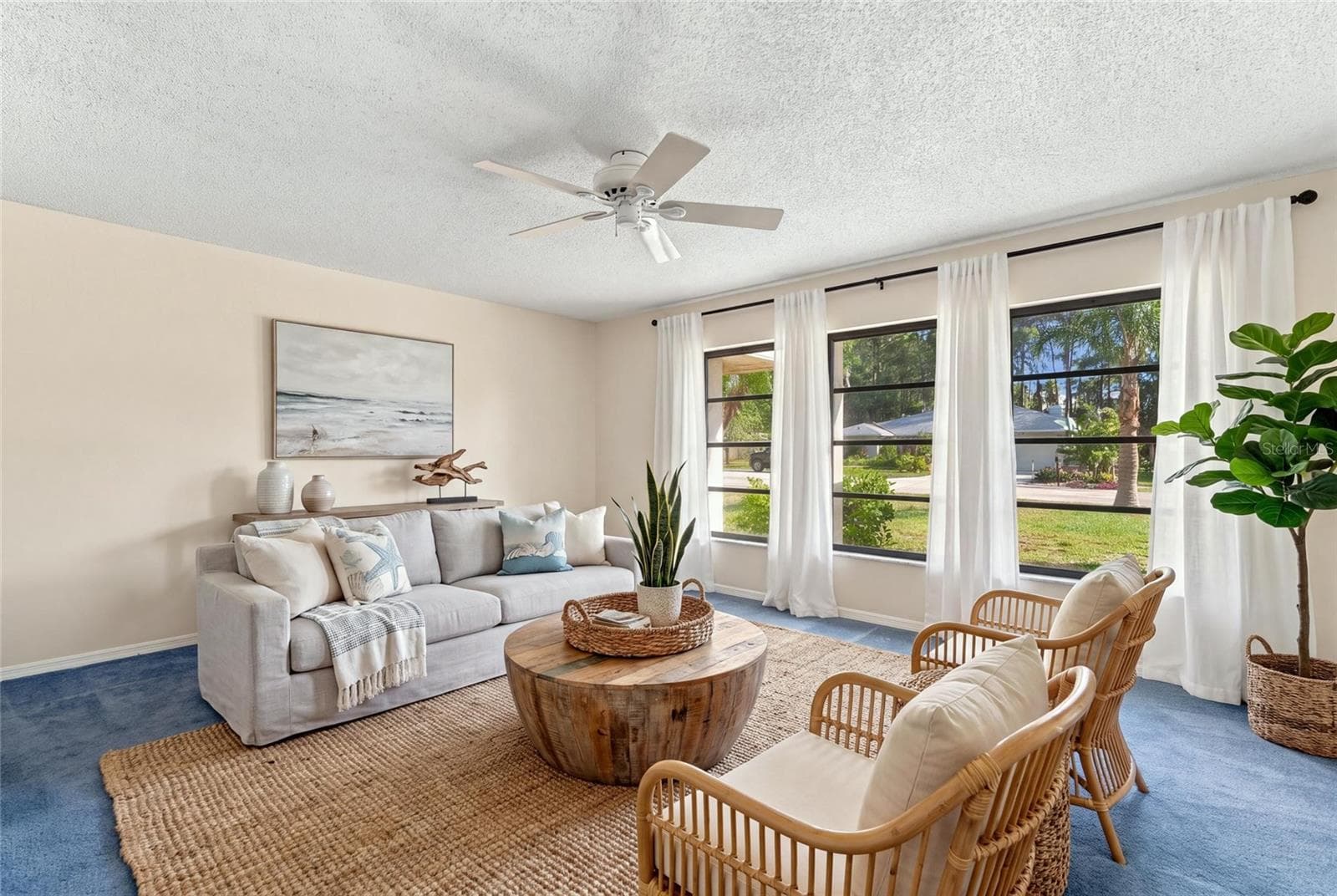 Living room-Staged - 5561 BRIAR CREEK WAY, SARASOTA