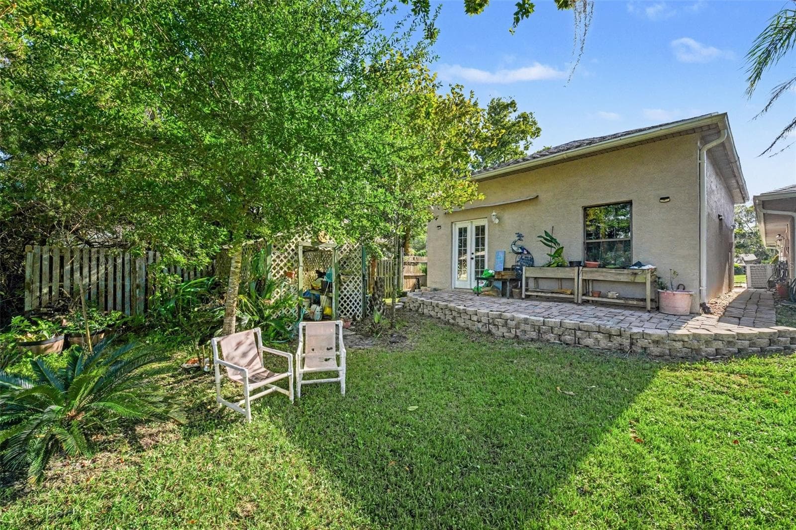 back of detached garage - 7366 WINDOVER WAY, TITUSVILLE