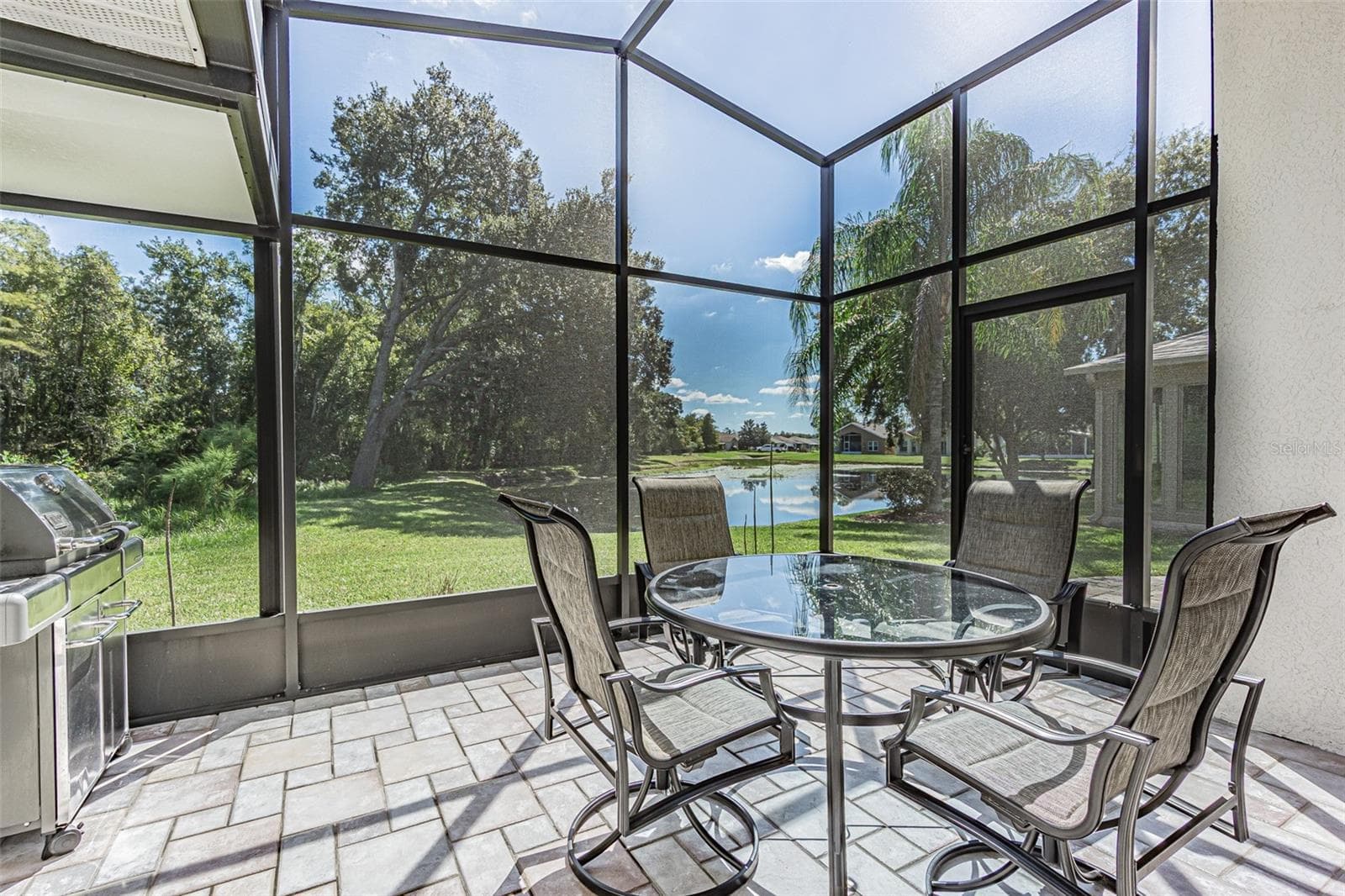 Expansive screened lanai with a VIEW! - 11020 JENKINS CT, SAN ANTONIO