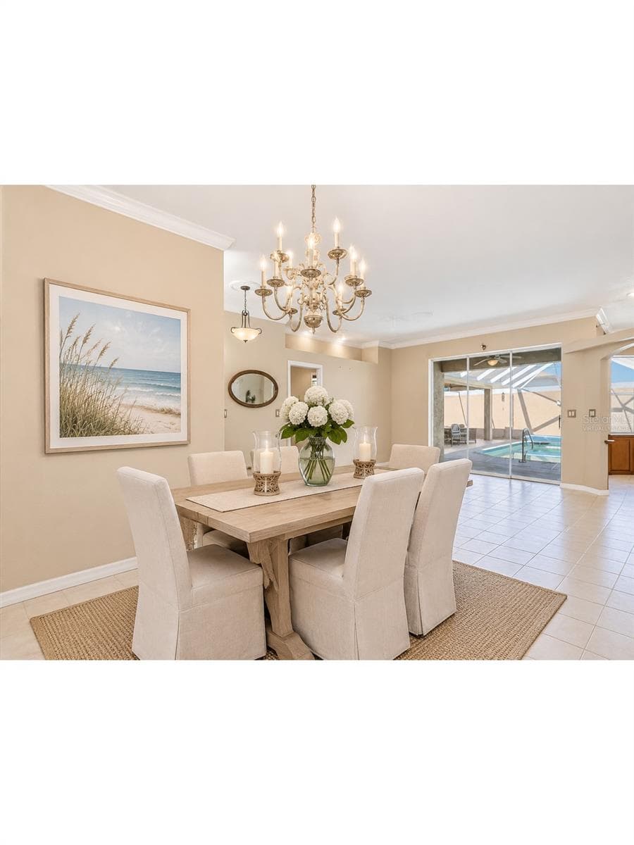 dining room virtually staged - 9348 SAN BERNANDINO AVE, ENGLEWOOD