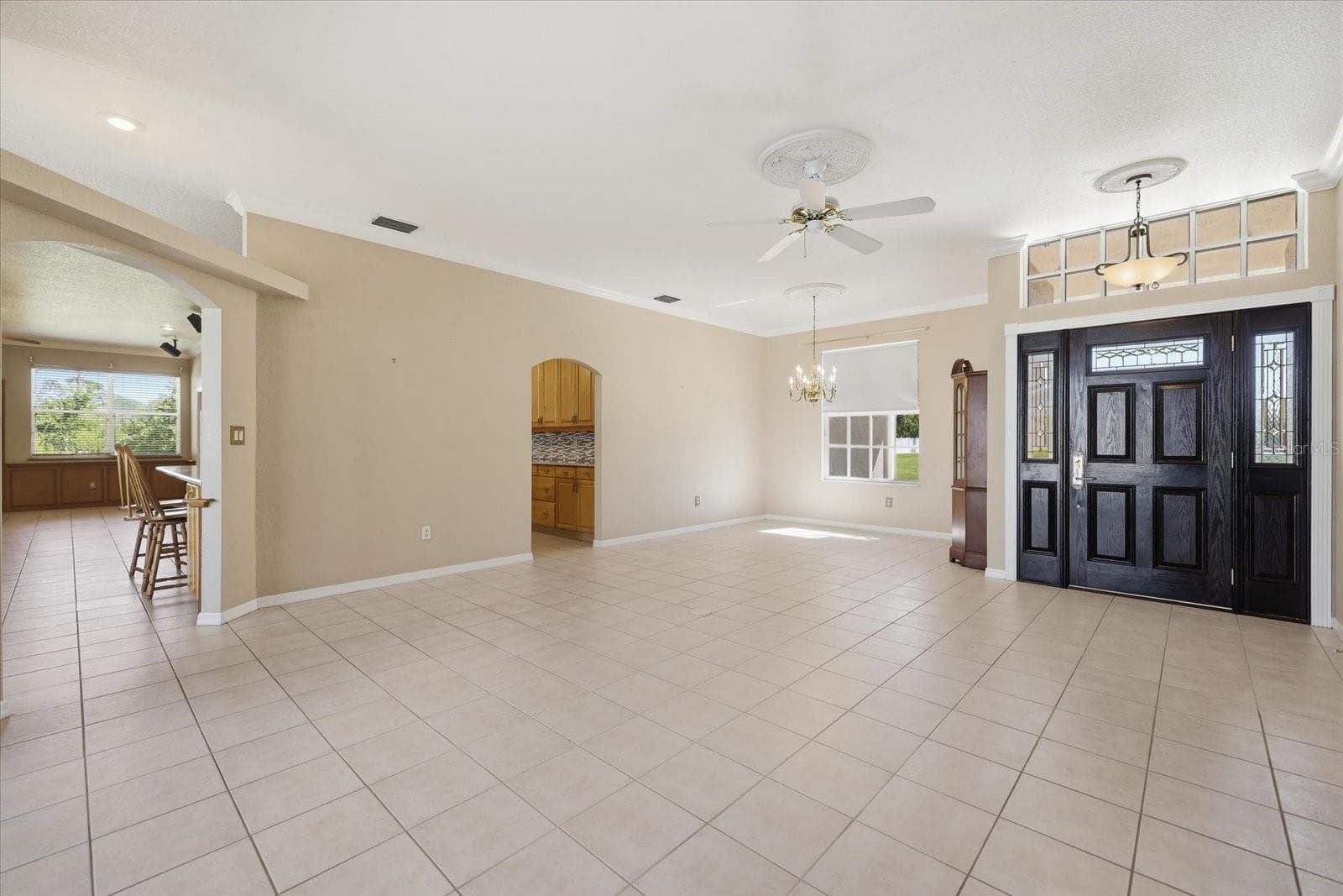 living room and dining room - 9348 SAN BERNANDINO AVE, ENGLEWOOD