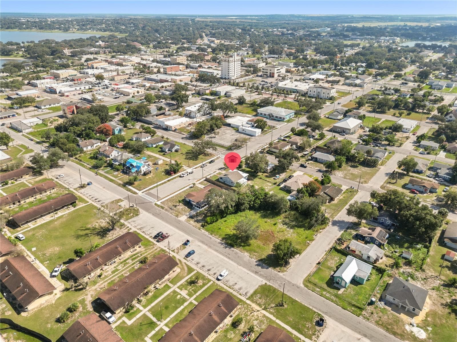 Aerial view of the area - 403 N WETMORE ST, LAKE WALES